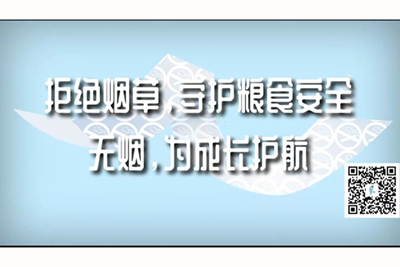 中国人女人吧黄片操逼御姐黑丝拒绝烟草，守护粮食安全